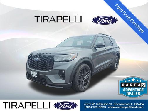 Gray Metallic 2025 Ford Explorer ST-Line