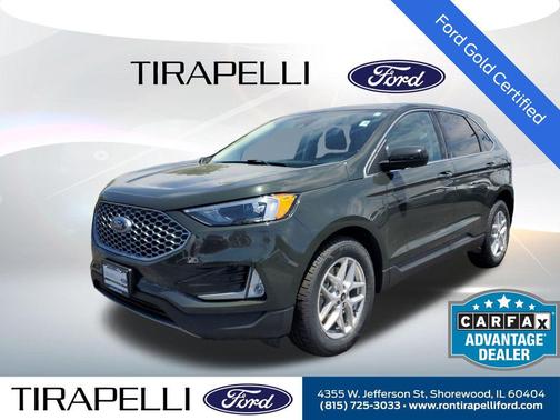 Green Metallic 2023 Ford Edge SEL
