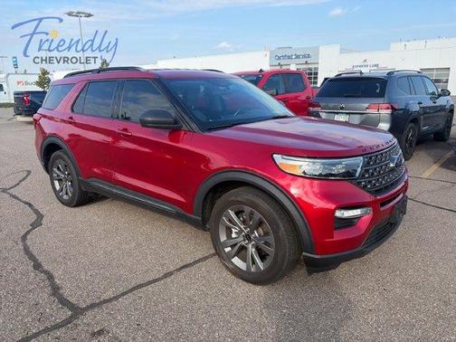 Red Metallic 2021 Ford Explorer XLT
