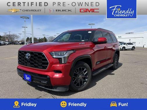 Red Metallic 2023 Toyota Sequoia Platinum