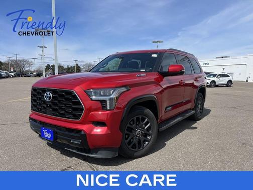 Red Metallic 2023 Toyota Sequoia Platinum