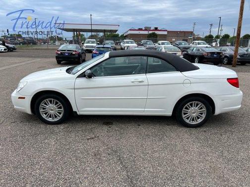 Stone White Clearcoat / Black Vinyl Top 2008 Chrysler Sebring LX