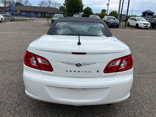 Stone White Clearcoat / Black Vinyl Top 2008 Chrysler Sebring LX