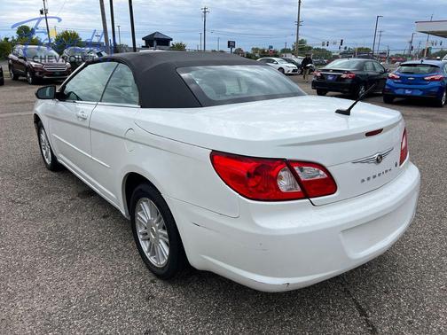 Stone White Clearcoat / Black Vinyl Top 2008 Chrysler Sebring LX