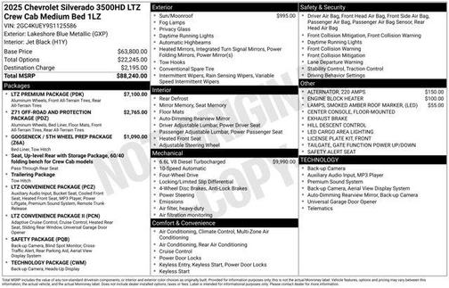 2025 Chevrolet Silverado 3500 LTZ