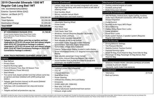 2019 Chevrolet Silverado 1500 WT