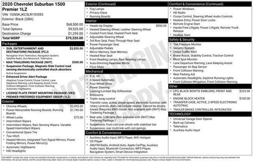 2020 Chevrolet Suburban Premier