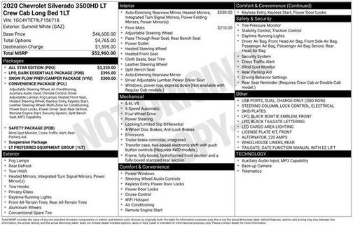 2020 Chevrolet Silverado 3500 LT