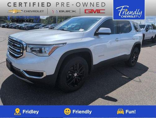 White Frost Tri-Coat 2018 GMC Acadia SLT-1