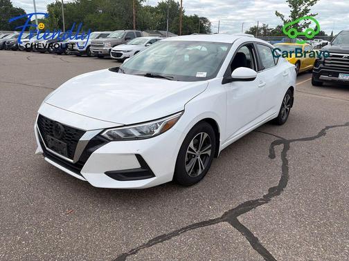 Aspen White 2022 Nissan Sentra SV