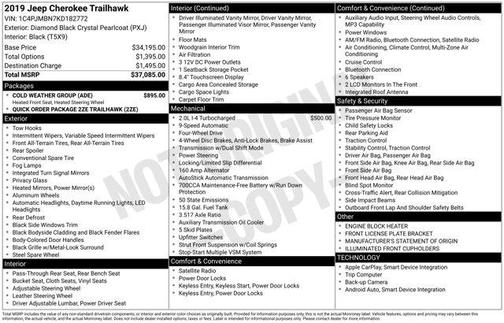 2019 Jeep Cherokee Trailhawk
