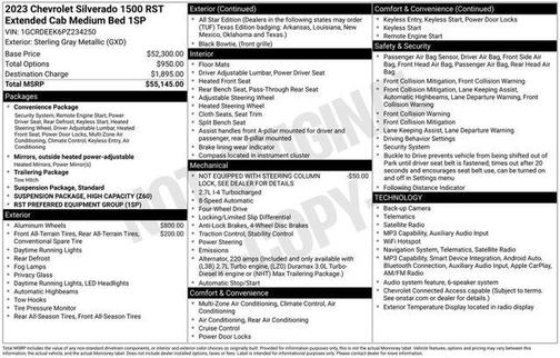 Sterling Gray Metallic 2023 Chevrolet Silverado 1500 RST