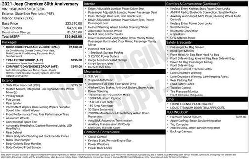 2021 Jeep Cherokee Latitude Lux