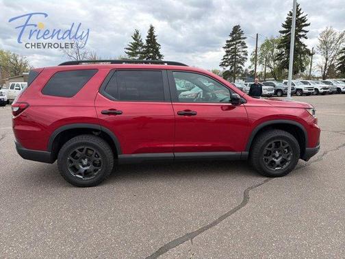 Red 2025 Honda Pilot TrailSport