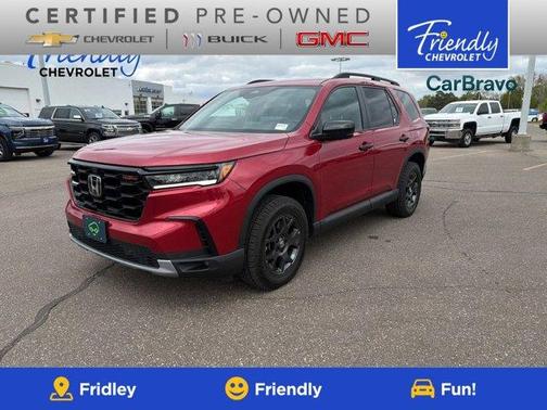 Red 2025 Honda Pilot TrailSport