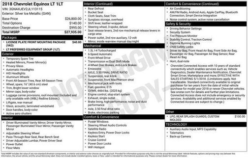 Silver Ice Metallic 2018 Chevrolet Equinox 1LT