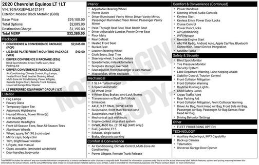 Mosaic Black Metallic 2020 Chevrolet Equinox 1LT