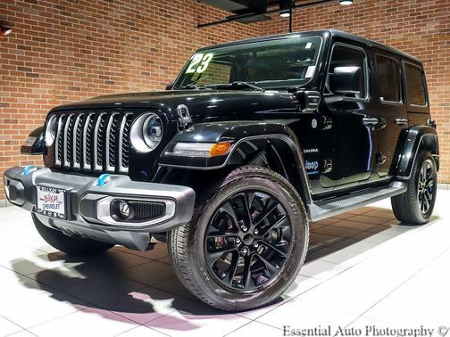 Black Clearcoat 2023 Jeep Wrangler 4xe Sahara