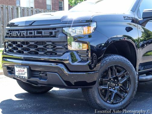 Black 2026 Chevrolet Silverado 1500 Custom Trail Boss