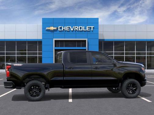 Black 2026 Chevrolet Silverado 1500 Custom Trail Boss