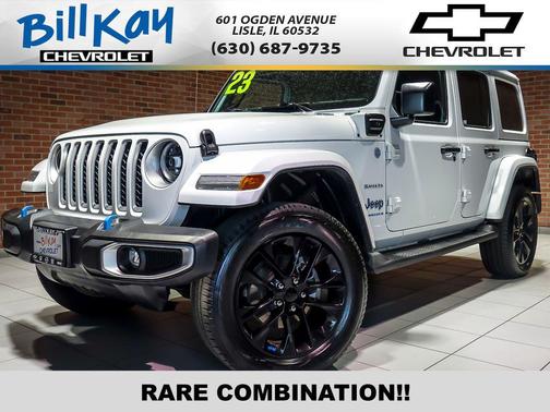 Bright White Clearcoat 2023 Jeep Wrangler 4xe Sahara