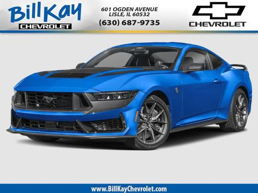 Blue 2024 Ford Mustang Dark Horse Fastback
