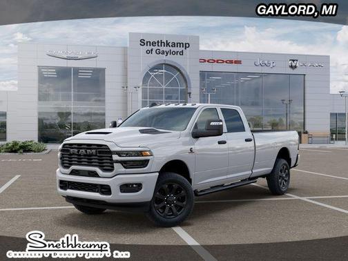 Bright White Clearcoat 2026 RAM 2500 Black Express Crew Cab 4x4 8' Box