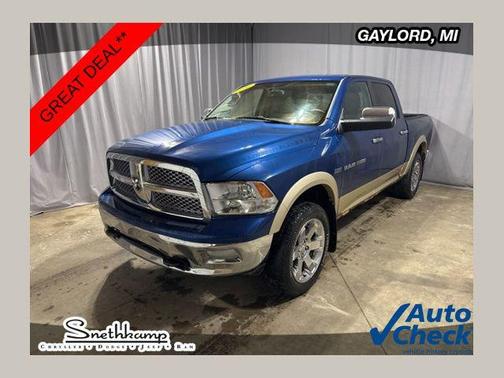 Deep Water Blue Pearlcoat 2011 Dodge Ram 1500 Laramie