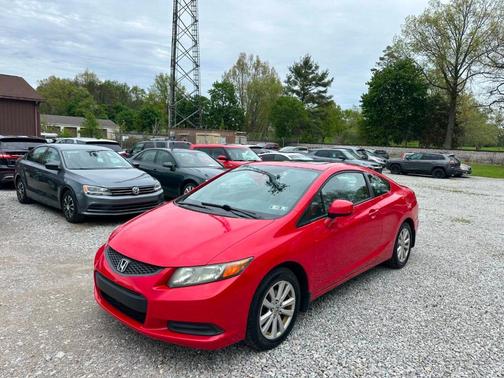 Red 2012 Honda Civic EX