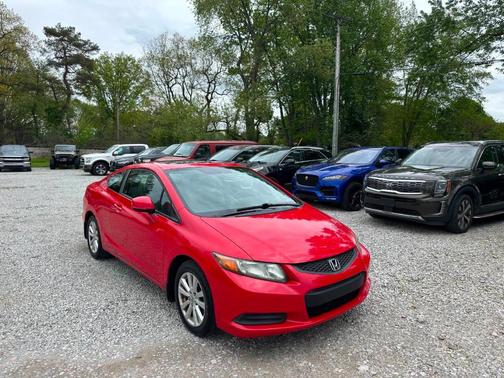 Red 2012 Honda Civic EX