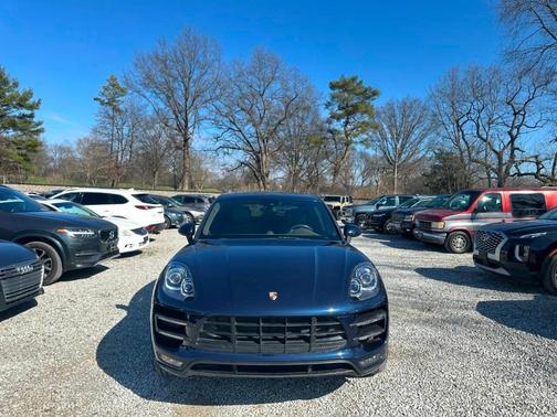 Blue 2017 Porsche Macan Turbo