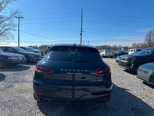 Blue 2017 Porsche Macan Turbo