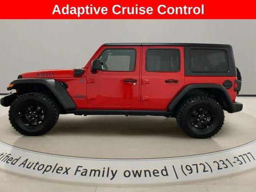 Firecracker Red Clearcoat 2025 Jeep Wrangler 4xe Willys