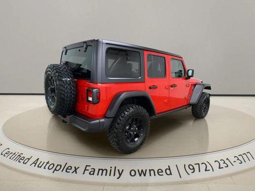 Firecracker Red Clearcoat 2025 Jeep Wrangler 4xe Willys