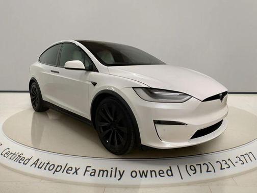 Pearl White 2022 Tesla Model X Dual Motor All-Wheel Drive