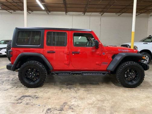 Firecracker Red Clearcoat 2025 Jeep Wrangler 4xe Willys