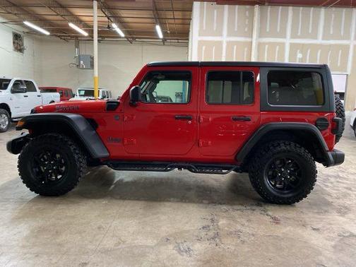 Firecracker Red Clearcoat 2025 Jeep Wrangler 4xe Willys