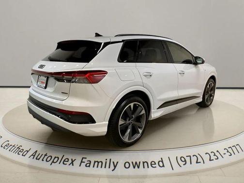 Glacier White 2025 Audi Q4 e-tron Premium Plus 55 quattro