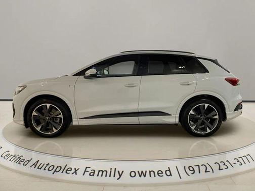 Glacier White 2025 Audi Q4 e-tron Premium Plus 55 quattro