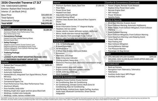 2026 Chevrolet Traverse LT