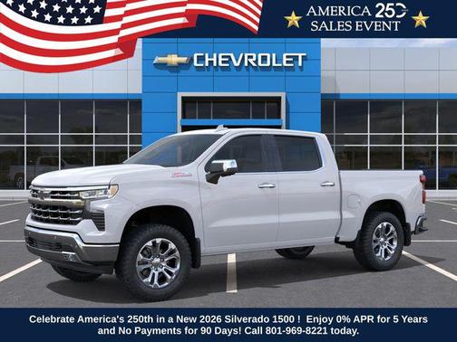 Summit White 2026 Chevrolet Silverado 1500 LTZ