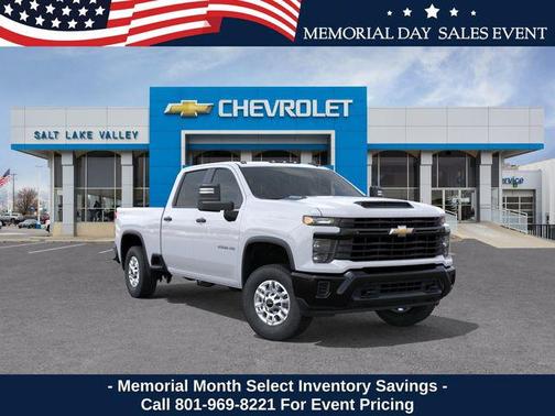 Summit White 2026 Chevrolet Silverado 2500 Crew Cab, Standard Bed, WT, 4WD