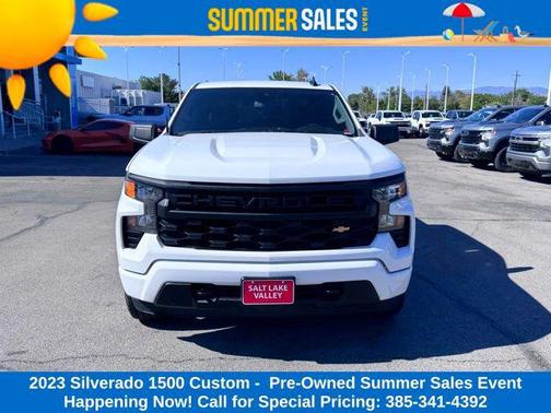Summit White 2023 Chevrolet Silverado 1500 Custom
