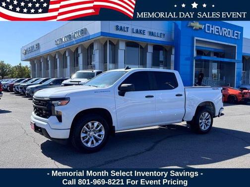 Summit White 2023 Chevrolet Silverado 1500 Custom