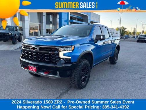 Glacier Blue Metallic 2024 Chevrolet Silverado 1500 ZR2