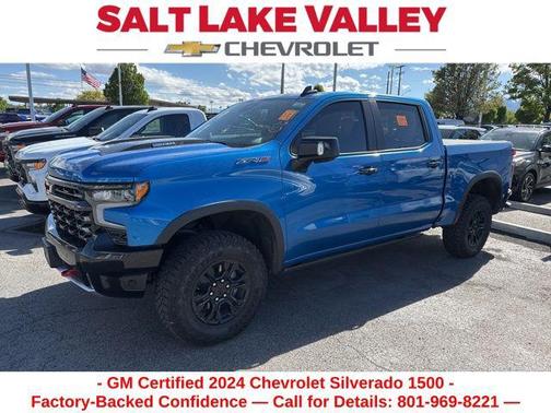 Glacier Blue Metallic 2024 Chevrolet Silverado 1500 ZR2