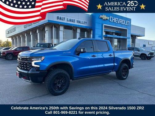 Glacier Blue Metallic 2024 Chevrolet Silverado 1500 ZR2