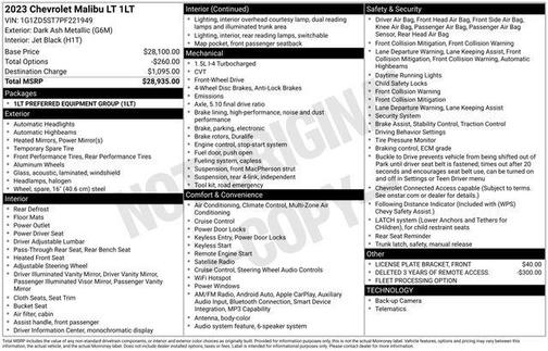 2023 Chevrolet Malibu FWD 1LT