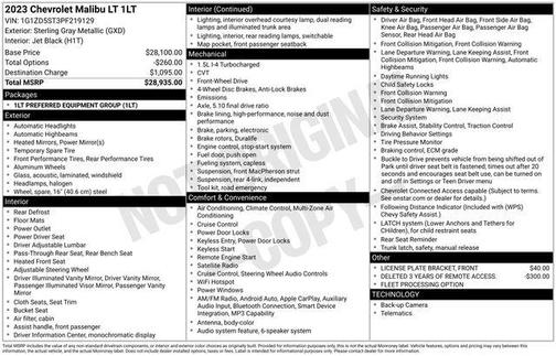 2023 Chevrolet Malibu FWD 1LT