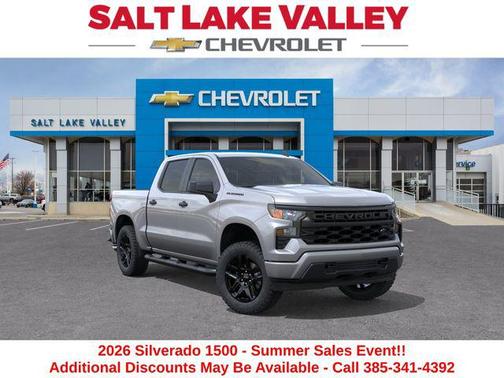 Sterling Gray Metallic 2026 Chevrolet Silverado 1500 Custom